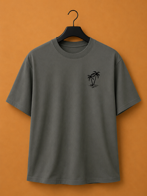 Men's Cotton Coconut-Palm Print T-Shirt – Palmer