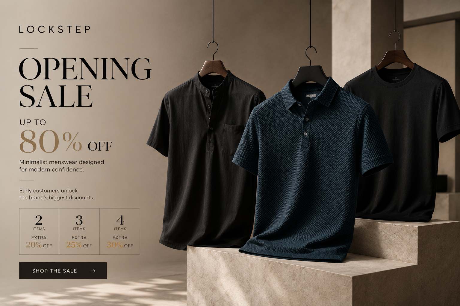 LOCKSTEP Opening Sale Banner