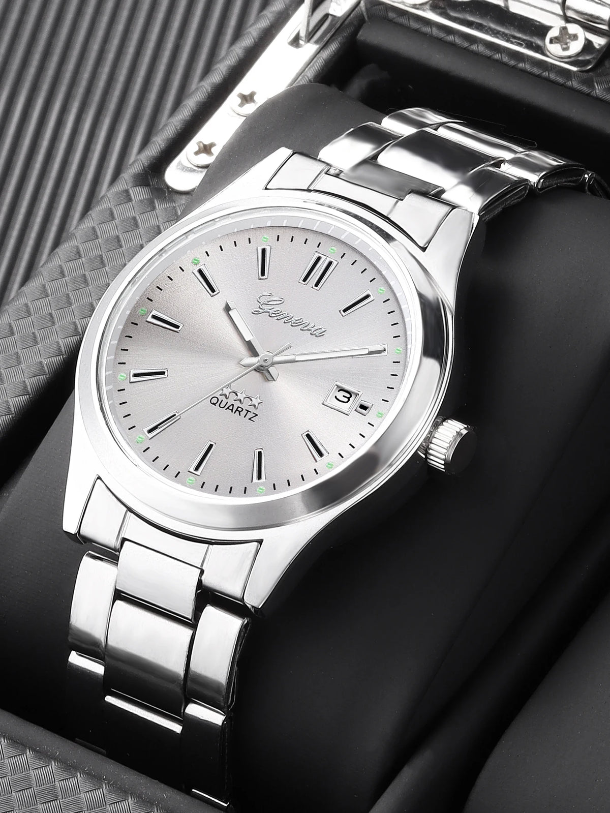 Ellery Watch on a dark leather surface