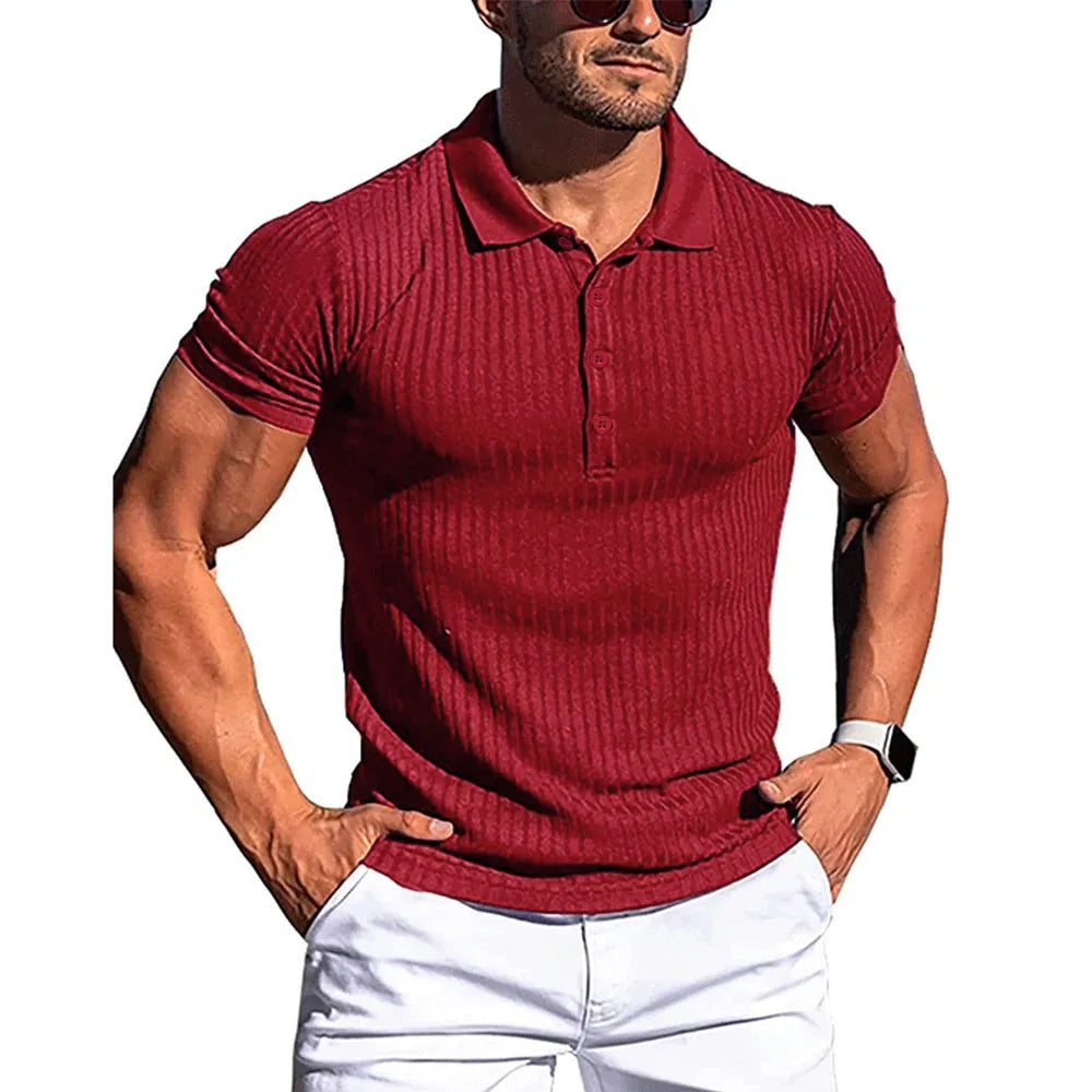 Sterling Stand-Collar Polo