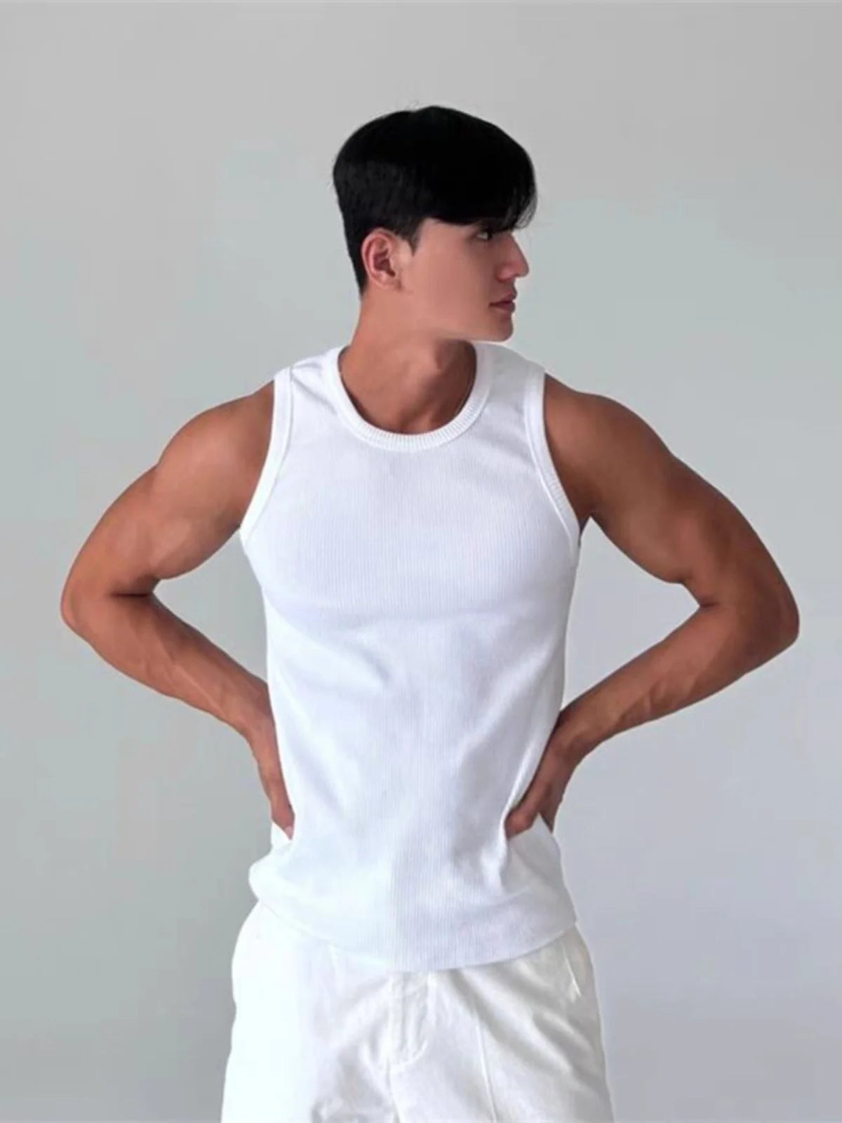 AURÉN Ribbed Cotton Vest
