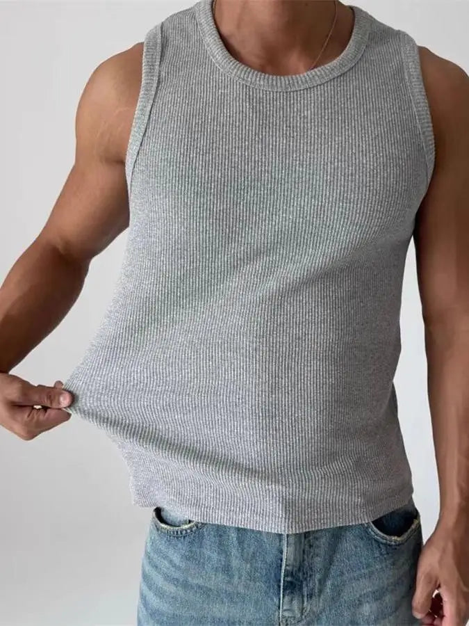 AURÉN Ribbed Cotton Vest