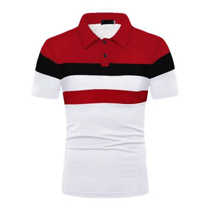 Red with white stripes