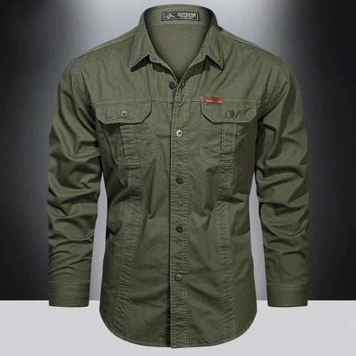 Men's Cotton Cargo Overshirt – Brecken