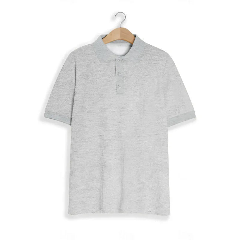 Waffle-Knit Polo
