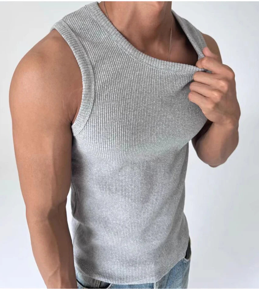 AURÉN Ribbed Cotton Vest
