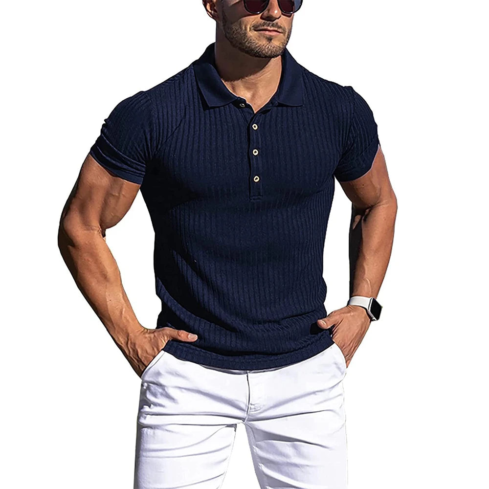 Sterling Stand-Collar Polo