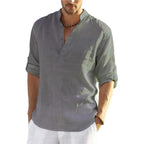 Linen Grandad Shirt