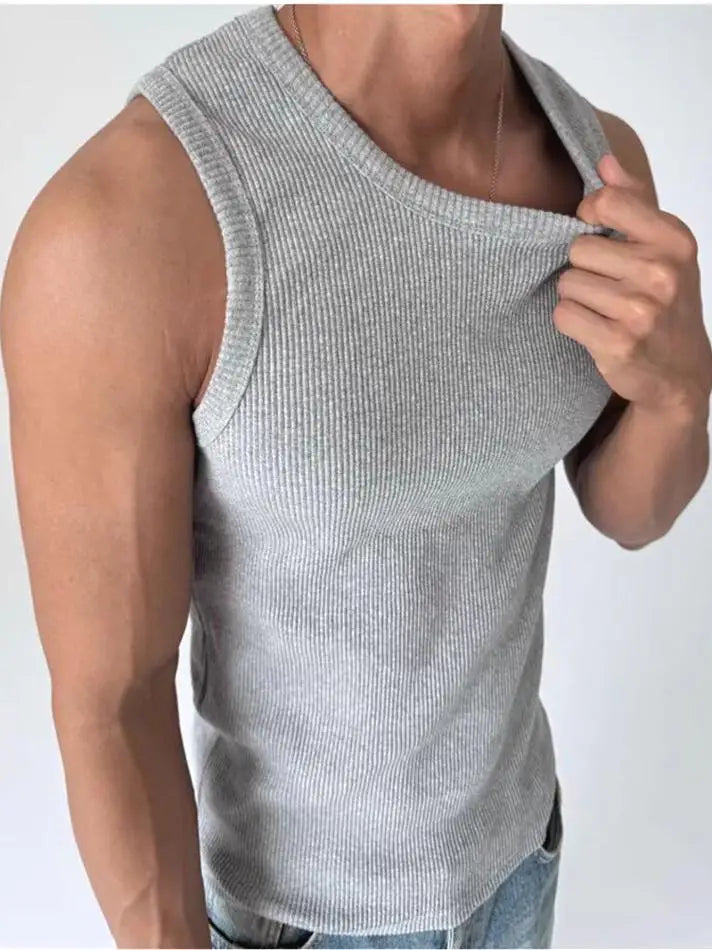 AURÉN Ribbed Cotton Vest
