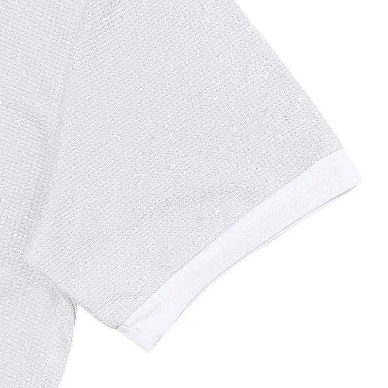 Waffle-Knit Polo