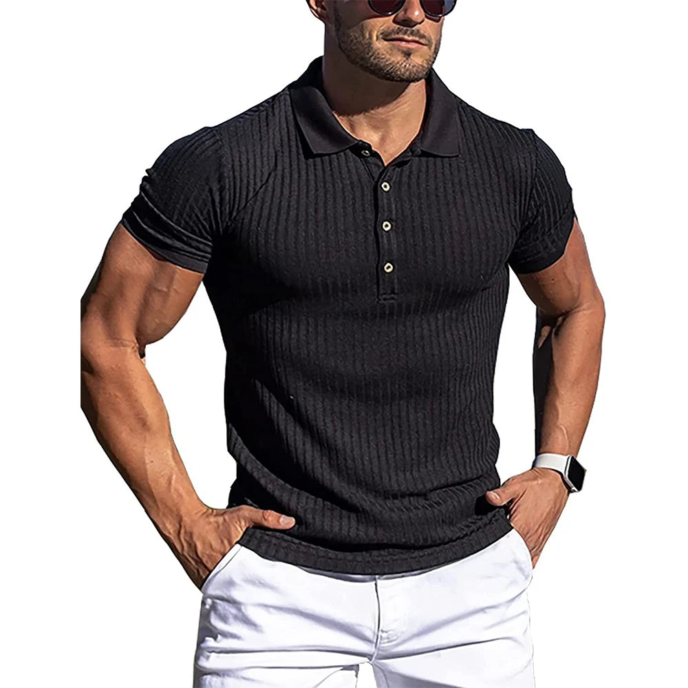 Sterling Stand-Collar Polo