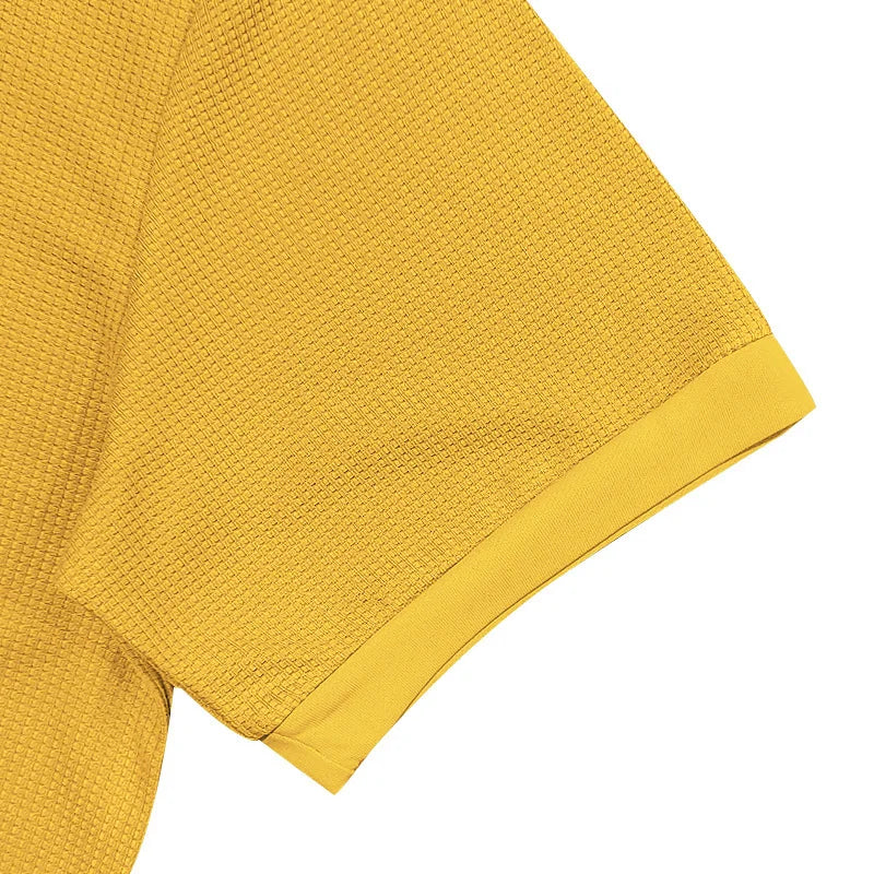 Waffle-Knit Polo