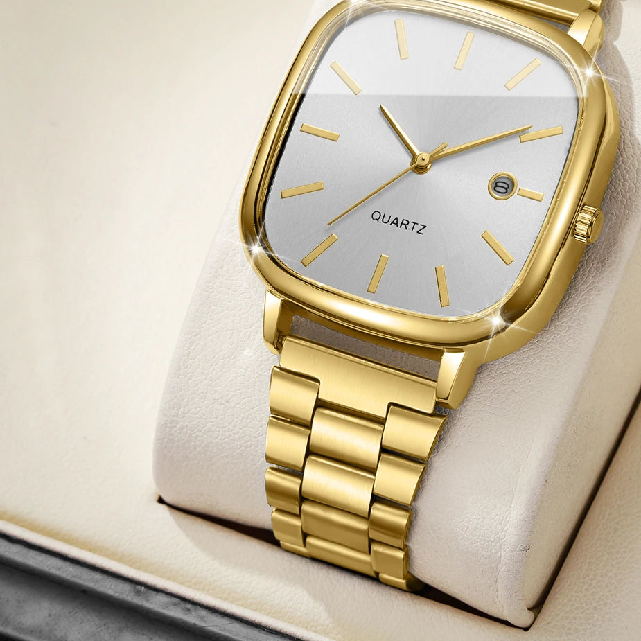 Calder Watch in Gold White