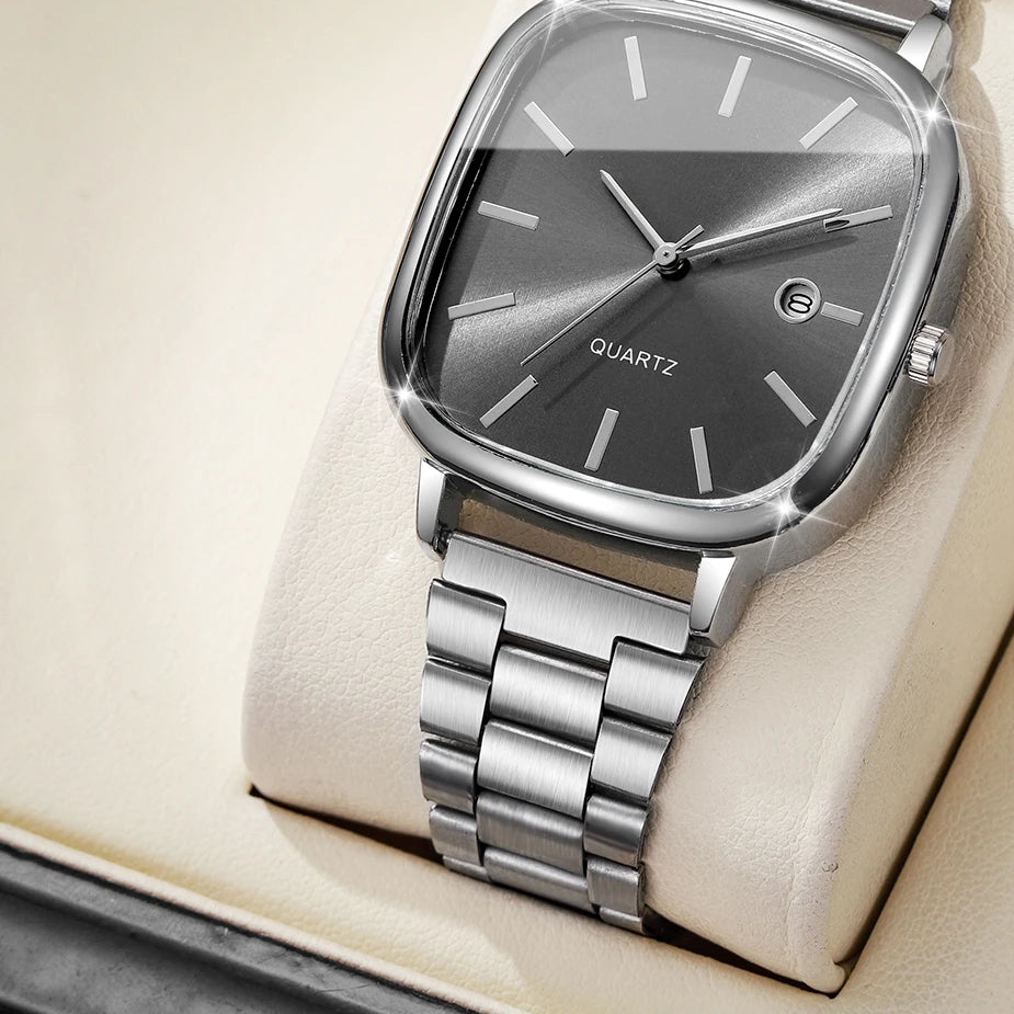 Calder Watch in Steel Black