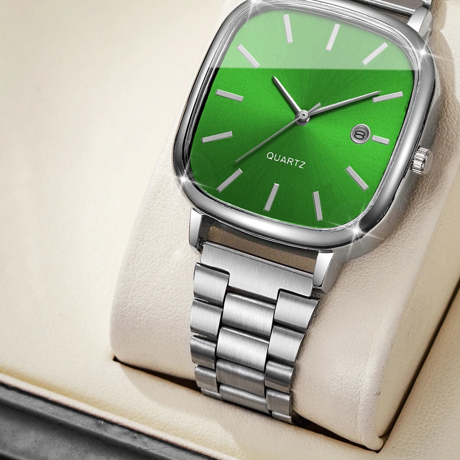 Calder Watch in Steel Green