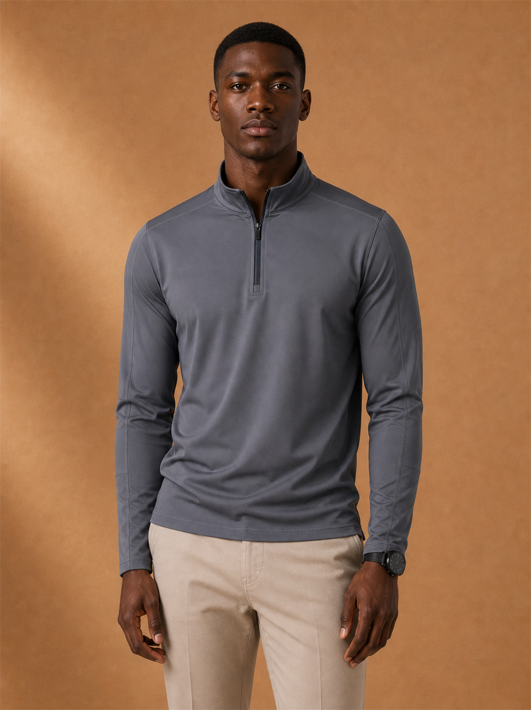 Aldridge Sun Shirt worn by a model, LOCKSTEP catalogue photograph