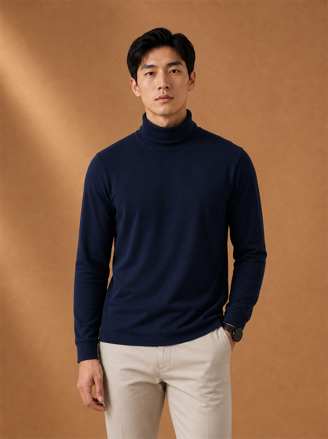 Glenn Thermal Top worn by a model, LOCKSTEP catalogue photograph