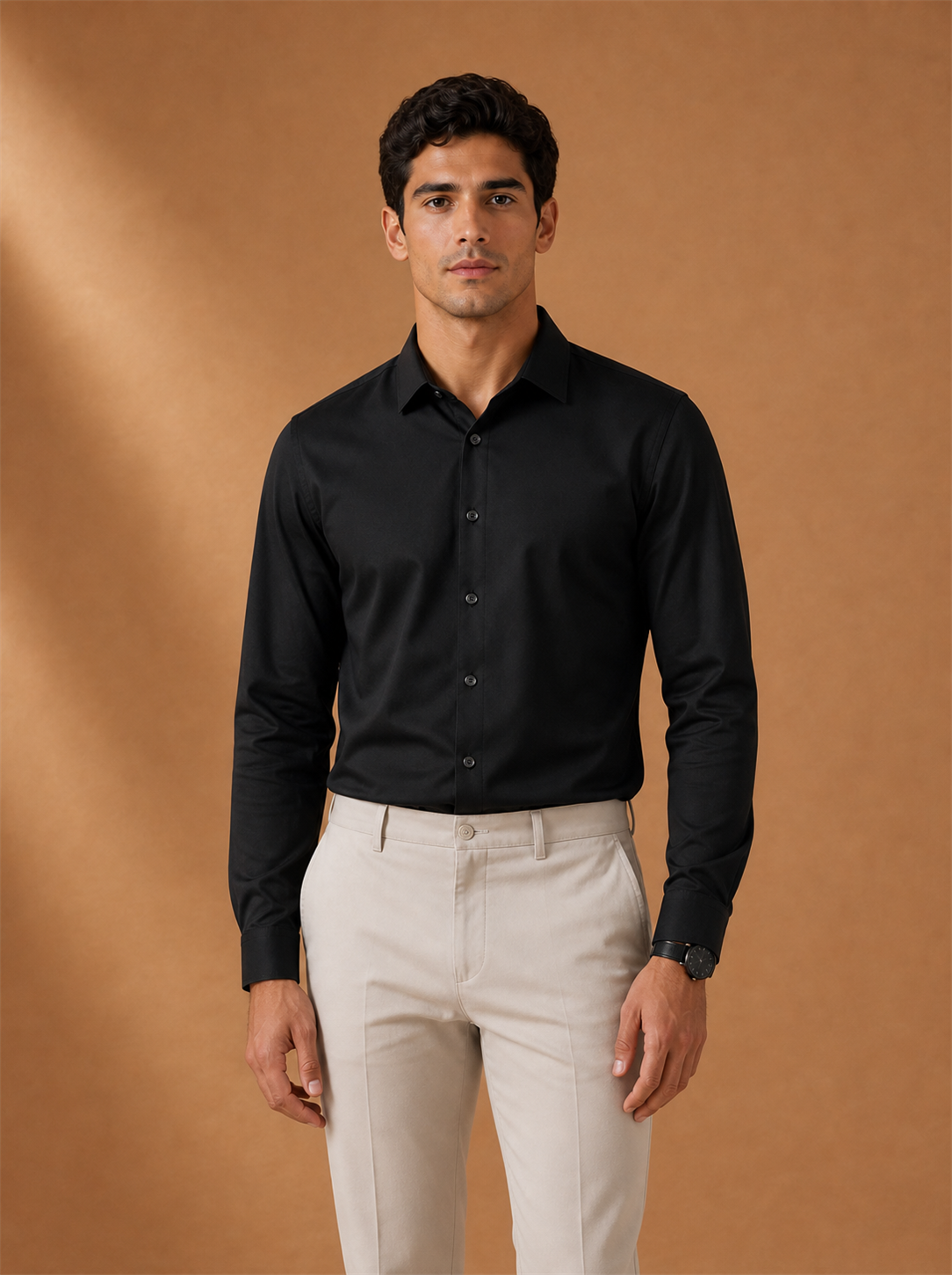 Velton Tee worn by a model, LOCKSTEP catalogue photograph
