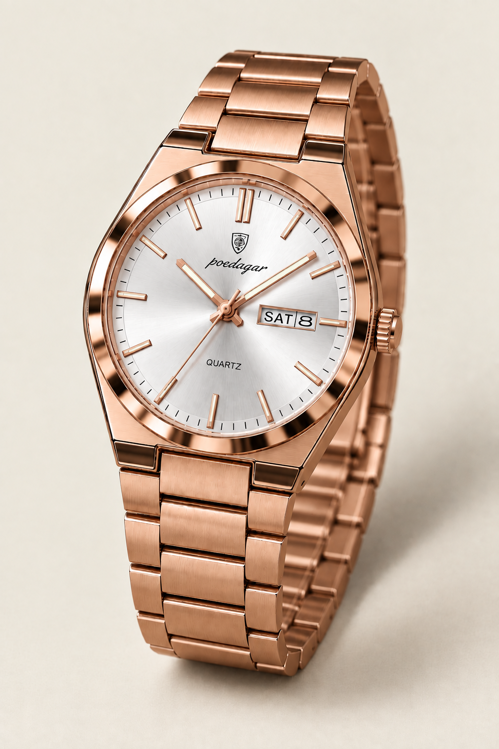 Verrick Watch in Rose Gold White