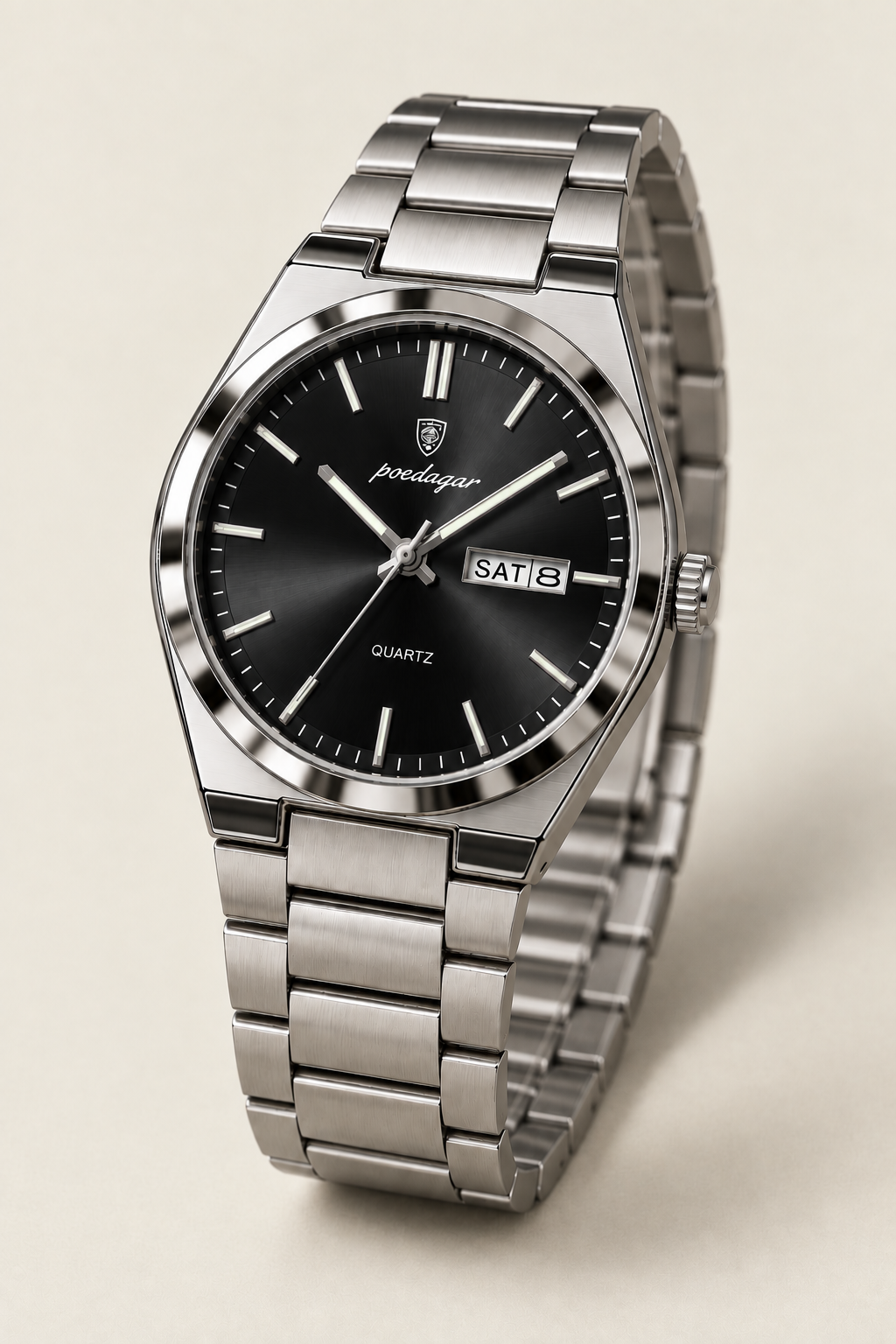 Verrick Watch in Silver Black